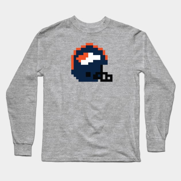 8 Bit Denver Broncos Helment Long Sleeve T-Shirt by N8I